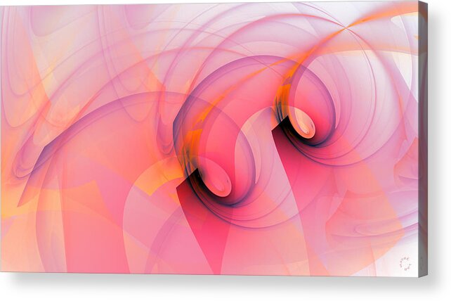 Abstract Art Acrylic Print featuring the digital art 1119 by Lar Matre