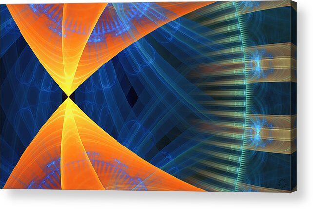 Abstract Art Acrylic Print featuring the digital art 1240 by Lar Matre