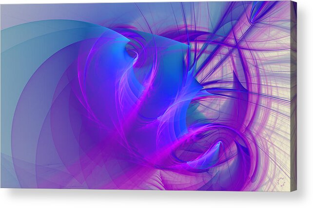 Abstract Art Acrylic Print featuring the digital art 1248 by Lar Matre