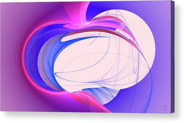 Abstract Art Acrylic Print featuring the digital art 1250 by Lar Matre