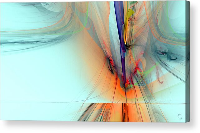 Abstract Art Acrylic Print featuring the digital art 1262 by Lar Matre