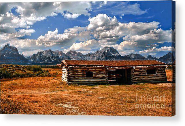 Cabin Acrylic Print featuring the photograph Cunningham Cabin III by Robert Bales