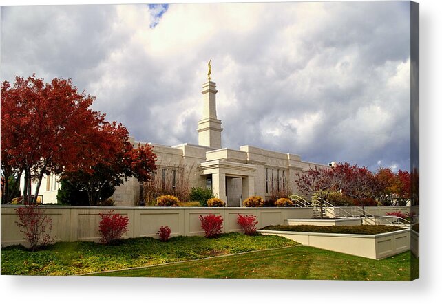 Temple Acrylic Print featuring the photograph Monticello Utah LDS Temple #2 by Nathan Abbott