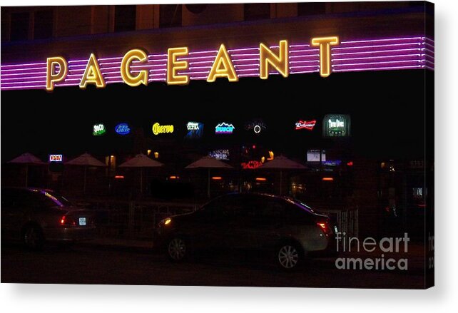Music Acrylic Print featuring the photograph The Pageant Edited by Kelly Awad