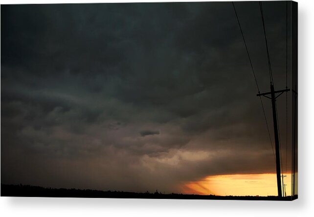 Stormscape Acrylic Print featuring the photograph Let the Storm Season Begin #10 by NebraskaSC