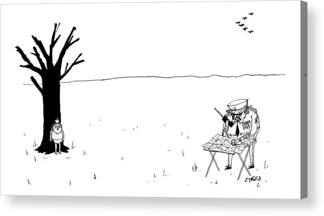 Tree Acrylic Print featuring the drawing New Yorker October 10th, 2016 by Edward Steed