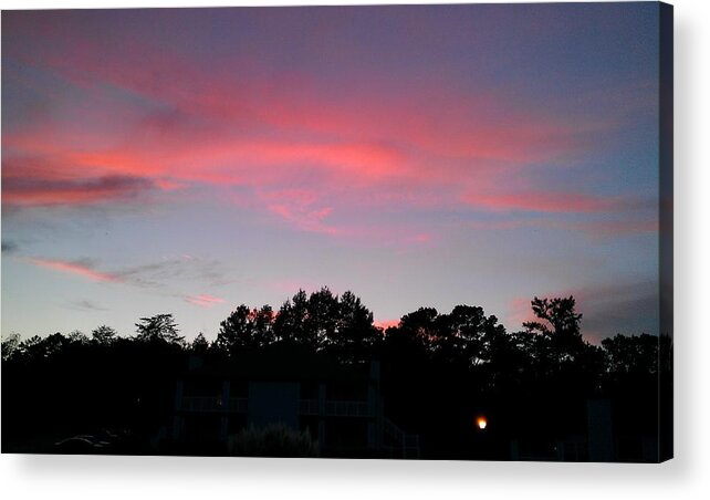 Sunset Acrylic Print featuring the photograph Sky Awash with Color #6 by Kenny Glover