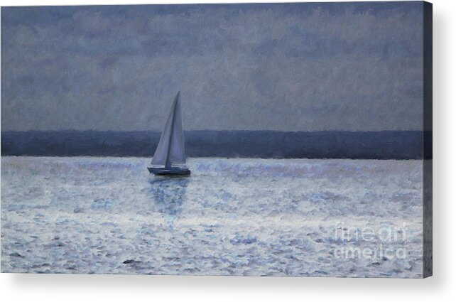 Boat Acrylic Print featuring the photograph A Beautiful Day For Sailing by Jeff Breiman
