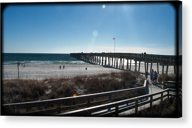 Beach Acrylic Print featuring the photograph A Day at the Beach by George Taylor