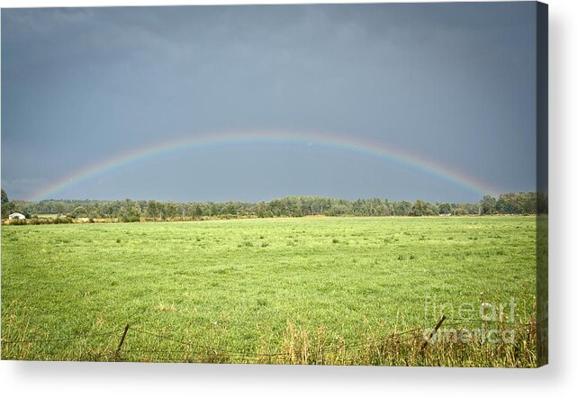 Rainbow Acrylic Print featuring the photograph Arc-En-Ciel by Cheryl Baxter