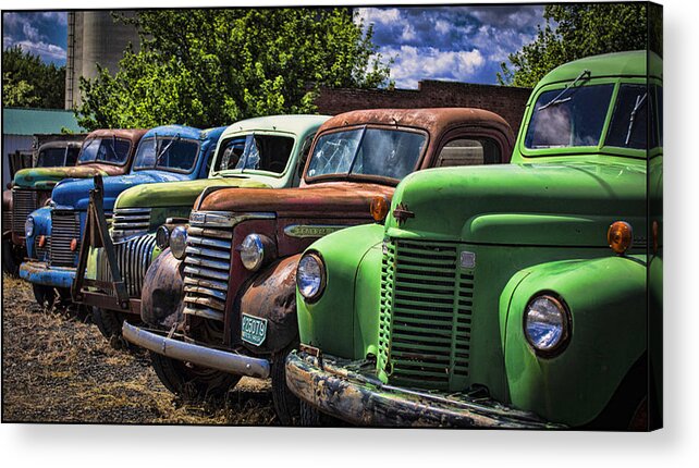 Trucks Acrylic Print featuring the photograph As is No Warranty by Ron Roberts