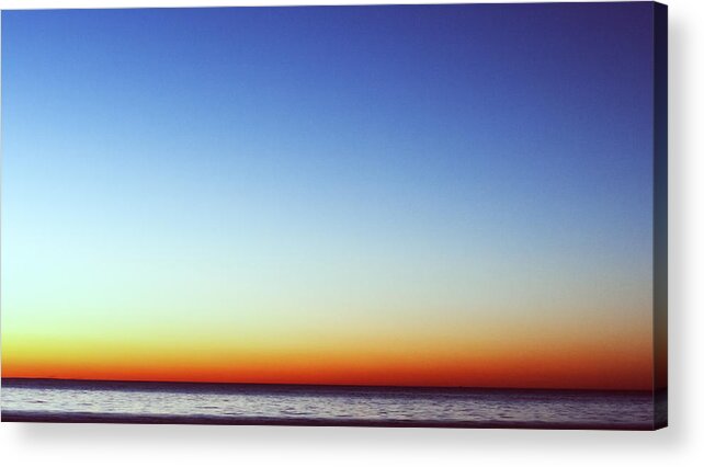 Ocean Acrylic Print featuring the photograph Bay Sky by Frank Winters
