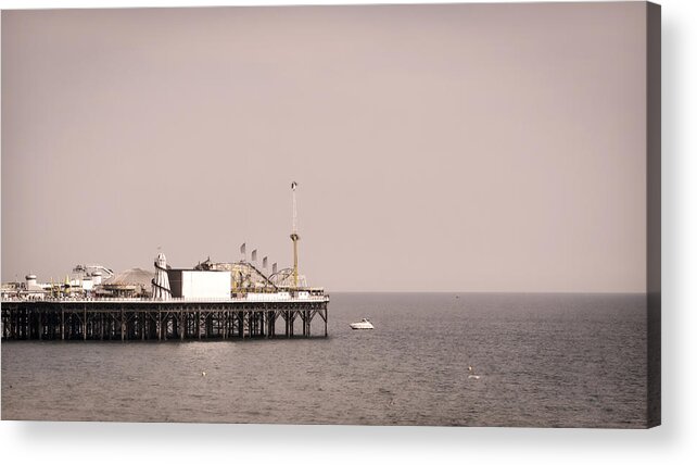 Brighton Acrylic Print featuring the photograph Brighton Pier by Heather Applegate