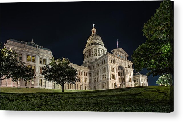 Austin Acrylic Print featuring the photograph Capital On A Hill by David Downs