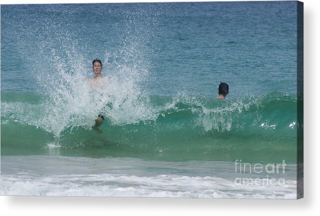 Central Acrylic Print featuring the photograph Caribbean Beach by Rudi Prott