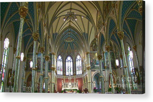 Cathedral Acrylic Print featuring the photograph Cathedral of Saint John the Baptist by D Wallace