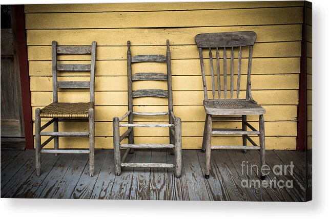 Porch Acrylic Print featuring the photograph Classic Chairs by Perry Webster