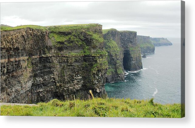 Cliffs Acrylic Print featuring the photograph cliffs Moher 2 by Carrie Todd