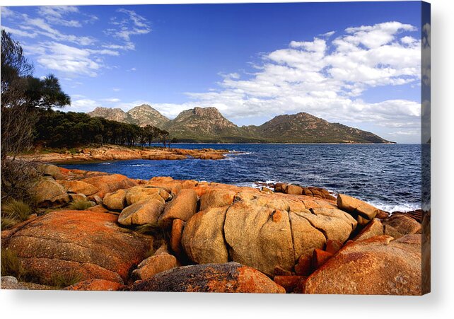 Coles Bay Acrylic Print featuring the photograph Coles Bay - Tasmania by Anthony Davey