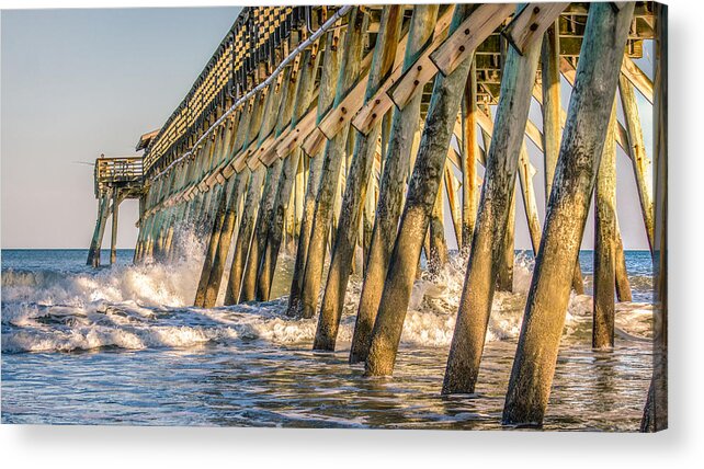 Pier Acrylic Print featuring the photograph Crash by Traveler's Pics