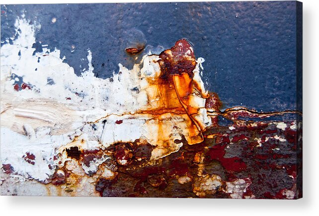 Industrial Acrylic Print featuring the photograph Crashing Wave Abstract by Jani Freimann