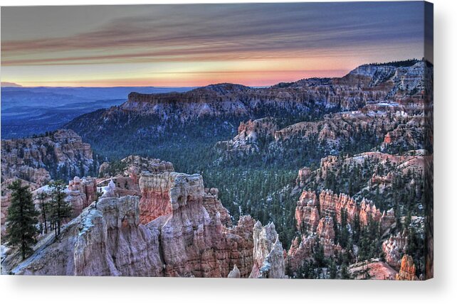 Dawn Acrylic Print featuring the photograph Dawn at Bryce Canyon by Darlene Bushue