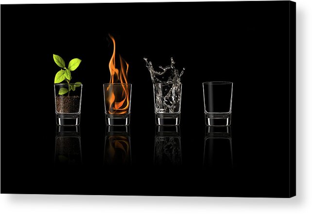 Four Acrylic Print featuring the photograph Elements... by Jose Mar?a Frutos