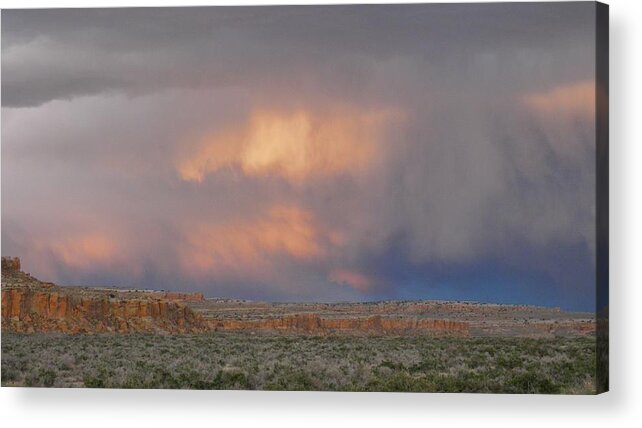 Chaco Acrylic Print featuring the photograph Fire in the Sky by Feva Fotos