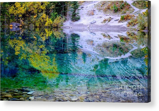 Lakes Acrylic Print featuring the photograph Grassilakes 3 by Stephanie Bland