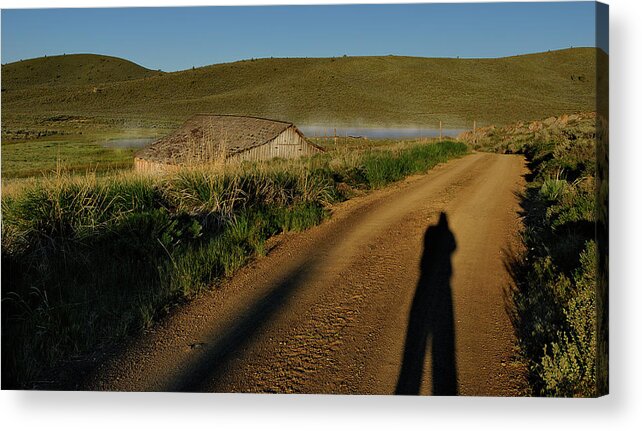 Landscape Acrylic Print featuring the photograph Grindstone Shadows by Arthur Fix