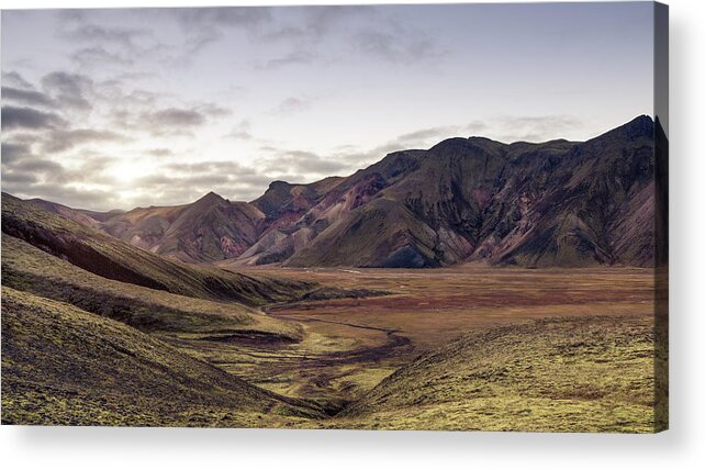 Scenics Acrylic Print featuring the photograph Iceland Landmannalaugar Autumn Colors by Spreephoto.de