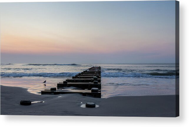 Seascape Beach Acrylic Print featuring the photograph Infinity by Charles Aitken