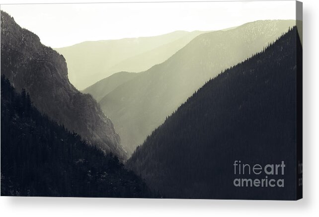 Mountains Acrylic Print featuring the photograph Interleaving Giants by Dana DiPasquale