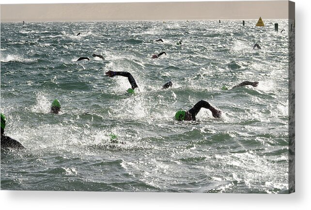 Ironman Acrylic Print featuring the photograph Ironman 2012 Sheer Determination by Bob Christopher