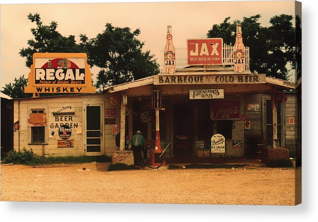 1939 Acrylic Print featuring the photograph Juke Joint in Melrose Louisiana 1939 by Mountain Dreams
