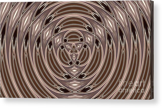 Kaleidoscope Acrylic Print featuring the digital art Kaleidoscope 18 by Ronald Bissett