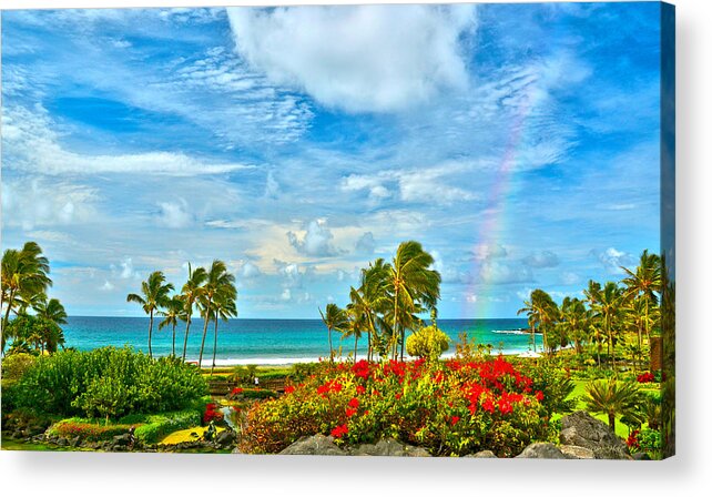 Hawaii Acrylic Print featuring the photograph Kauai Bliss by Marie Hicks