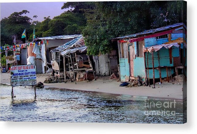 Liliput Acrylic Print featuring the photograph Liliput Craft Village and Bar by Lilliana Mendez