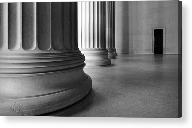 Lincoln Acrylic Print featuring the photograph Lincoln Columns by Michael Donahue