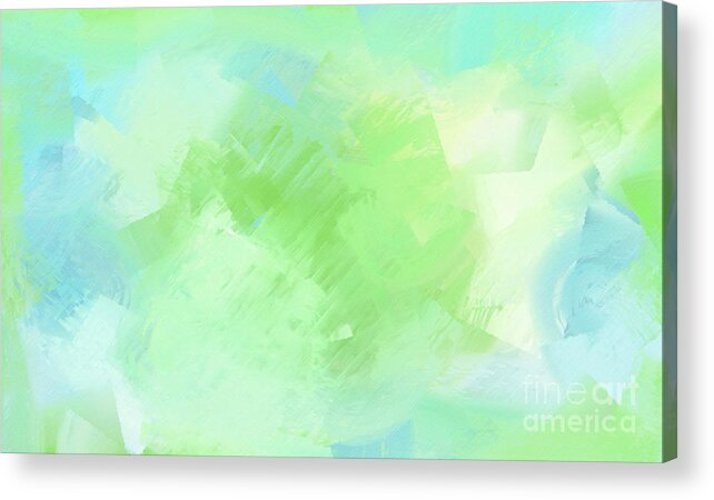 Abstract Acrylic Print featuring the digital art Little Frog In A Big Pond by Andee Design