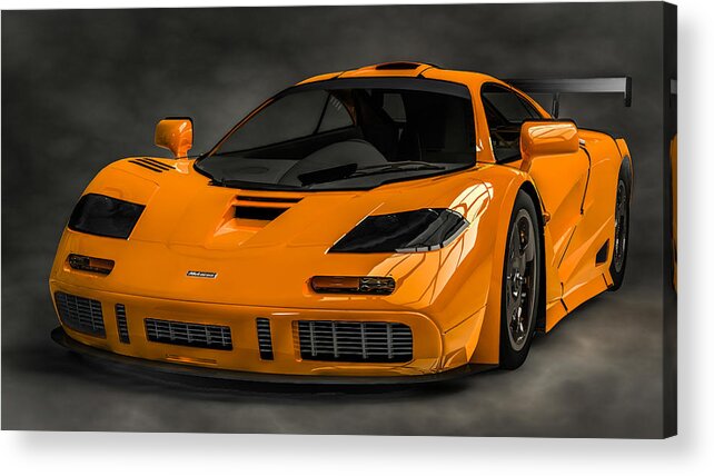  Mclaren F1 Lm  Acrylic Print featuring the digital art McLaren F1 LM by Louis Ferreira