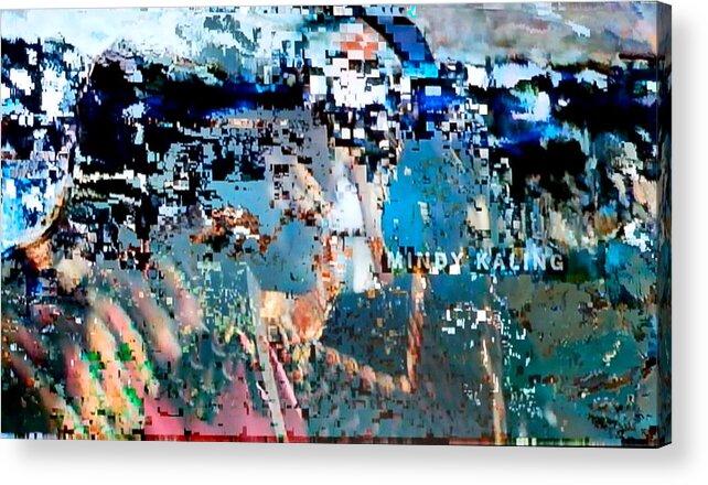 Abstraction Of The Media Landscape Acrylic Print featuring the photograph Mindy by Michael Sharber