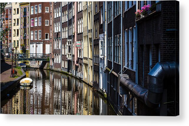 Amsterdam Acrylic Print featuring the photograph Morning Reflections by Jason Wolters