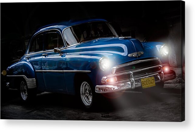  Cuba Acrylic Print featuring the photograph Old classic Car I by Patrick Boening