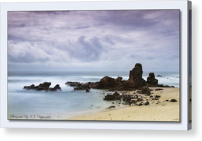 Port Macquarie Nsw Australia Acrylic Print featuring the photograph On the rocks 01 by Kevin Chippindall
