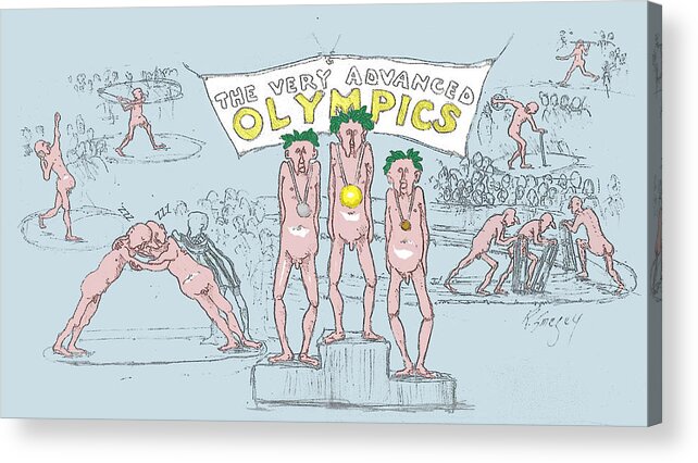  Acrylic Print featuring the digital art Original Olympics by R Allen Swezey