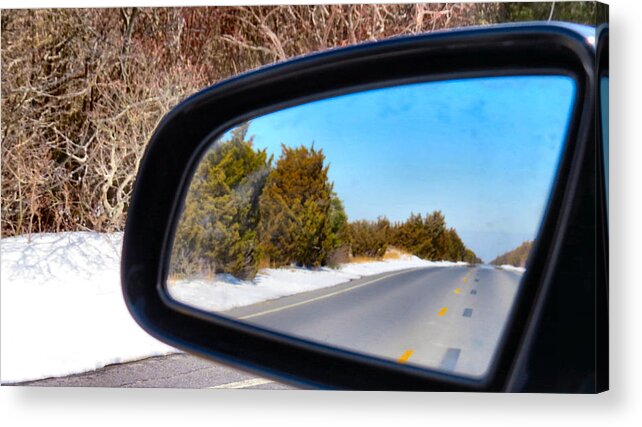 Mirror Acrylic Print featuring the photograph RearView by Art Dingo