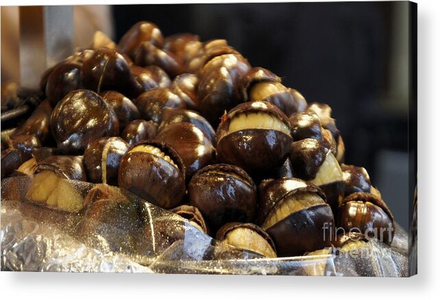 Roasted Acrylic Print featuring the photograph Roasted Chestnuts by Lilliana Mendez