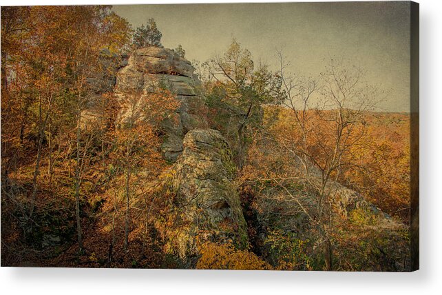 Shawnee National Forest Acrylic Print featuring the photograph Rock Formation by Sandy Keeton