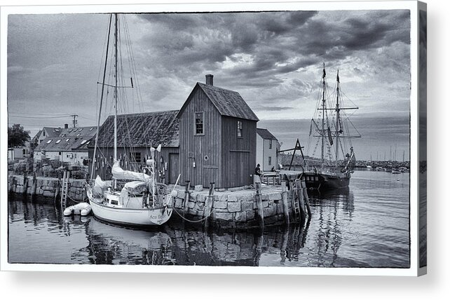 Rockport Acrylic Print featuring the photograph Rockport Harbor Lobster Shack by Stephen Stookey